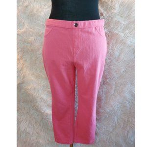 Simply Vera Wang Pink Cropped Pants Siz M